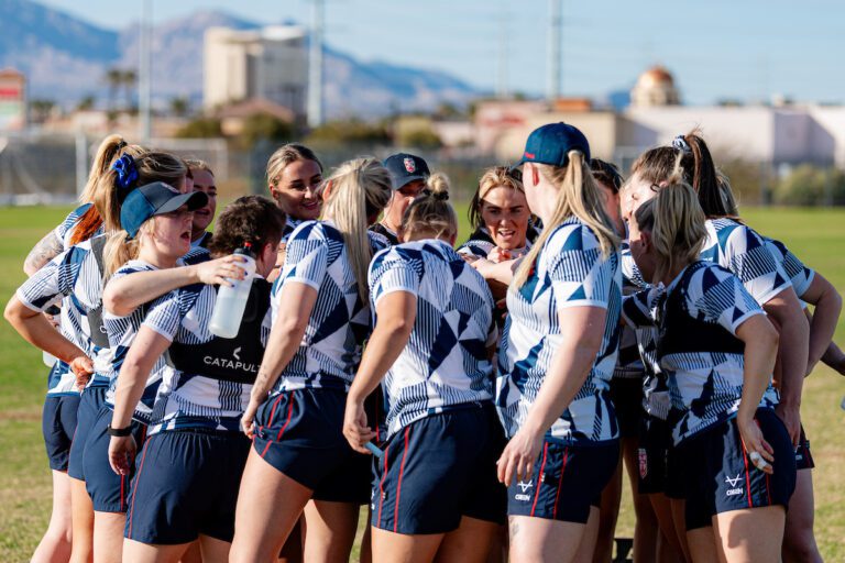Picture by Alex Whitehead/SWpix.com - 27/02/2025 - Rugby League Las Vegas - England Women’s Training - Las Vegas, Nevada, USA -