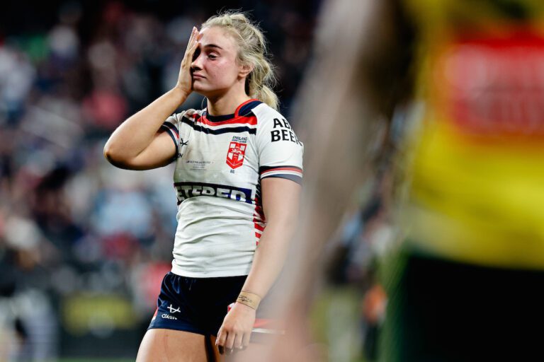 England mauled in Vegas