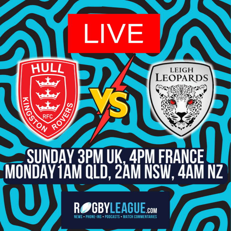 Live commentary: HULL KR v LEIGH from Sewell Group Craven Park