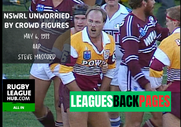 Archive: NSWRL unworried by crowd figures (1988)
