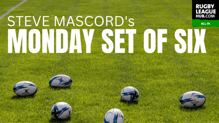Steve Mascord’s Monday Set of Six