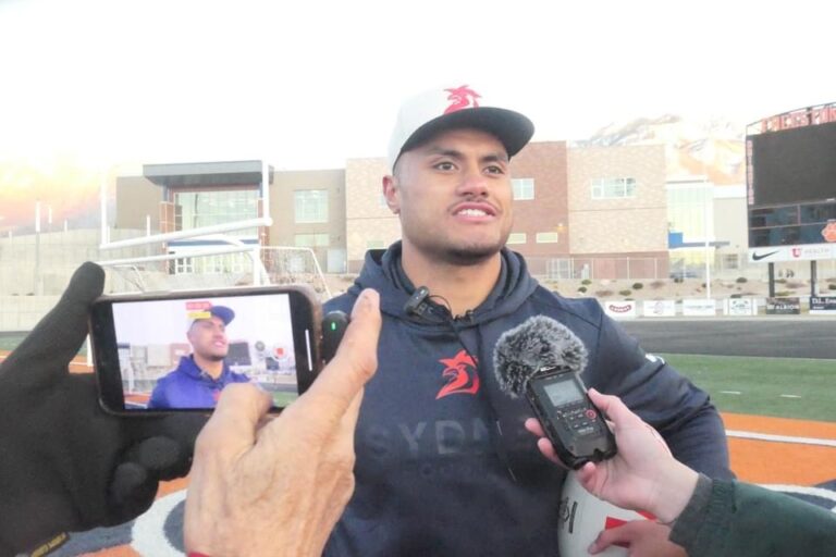Two years ago today: Spencer Leniu visits Brighton High in Salt Lake City