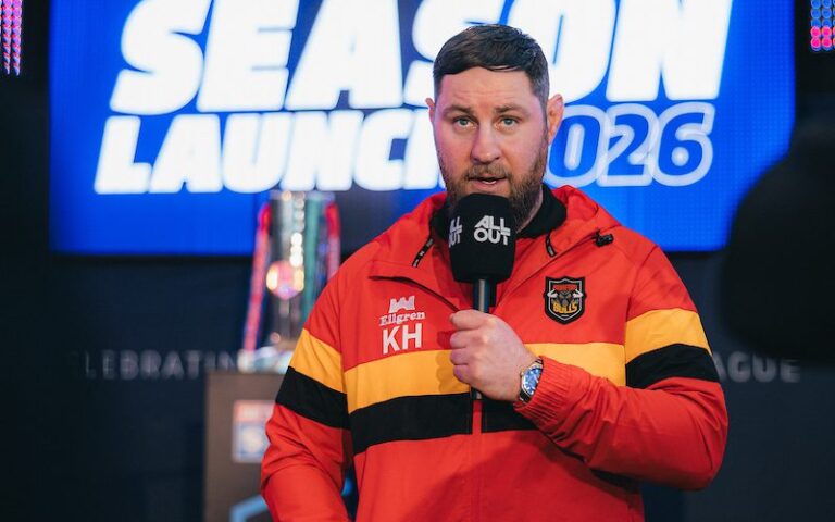 Picture by Alex Whitehead/SWpix.com - 04/02/2026 - Rugby League - Betfred Super League 30 Years Season Launch - The National Football Museum, Manchester, England - Bradford Bulls head coach Kurt Haggerty