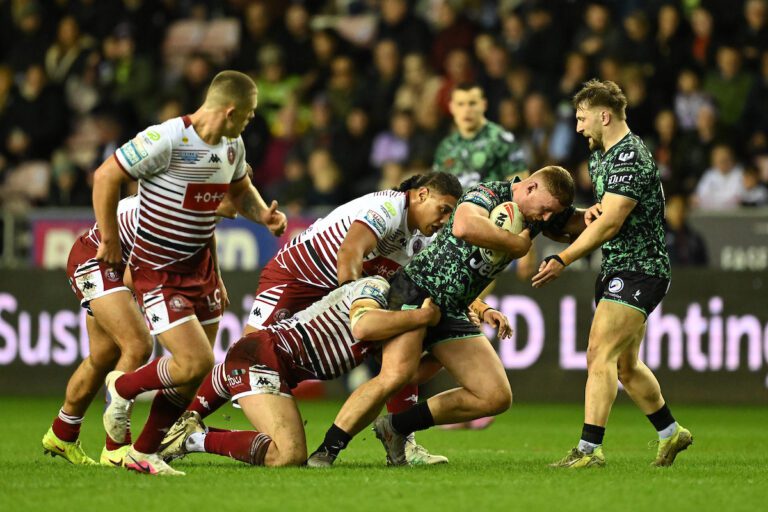Wigan defence makes statement in Battle of Borough rout