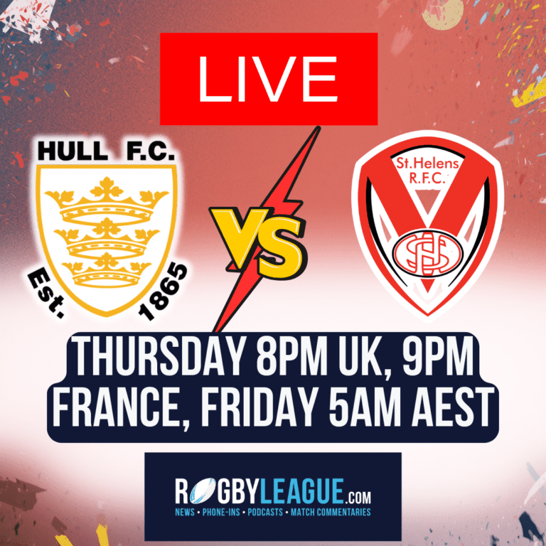 Live commentary: Hull FC v St Helens in Super League from MKM Stadium