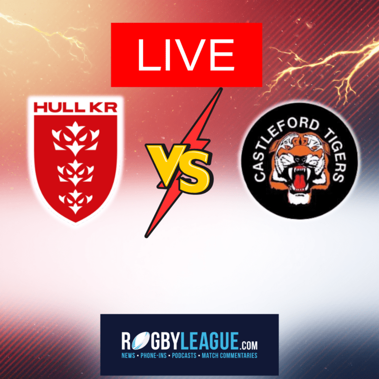 Live commentary: Hull KR v Castleford in Super League from Sewell Group Craven Park
