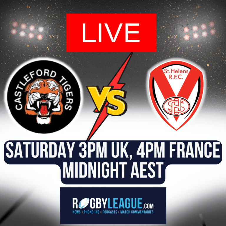 Live commentary: Castleford v St Helens in Super League at OneBore Stadium