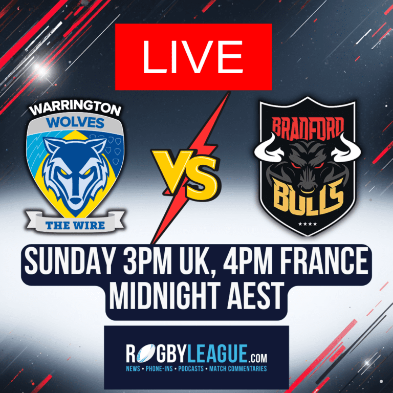 Live commentary: Warrington v Bradford in Super League at Halliwell Jones Stadium