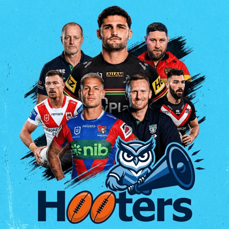 Hooters: Nathan Cleary, Kalyn Ponga, Damien Cook, Will Lovell, Kurt Haggerty, Michael Maguire, Andrew Webster, Josh Hannay