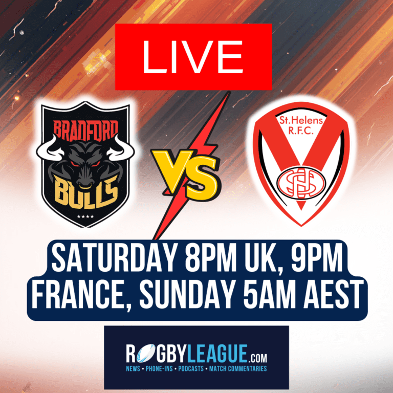 Live commentary: Bradford v St Helens in Super League from Odsal Stadium
