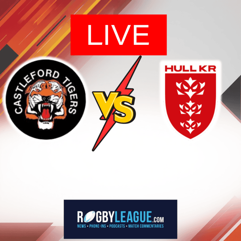Live commentary: Castleford v Hull KR at OneBore Stadium