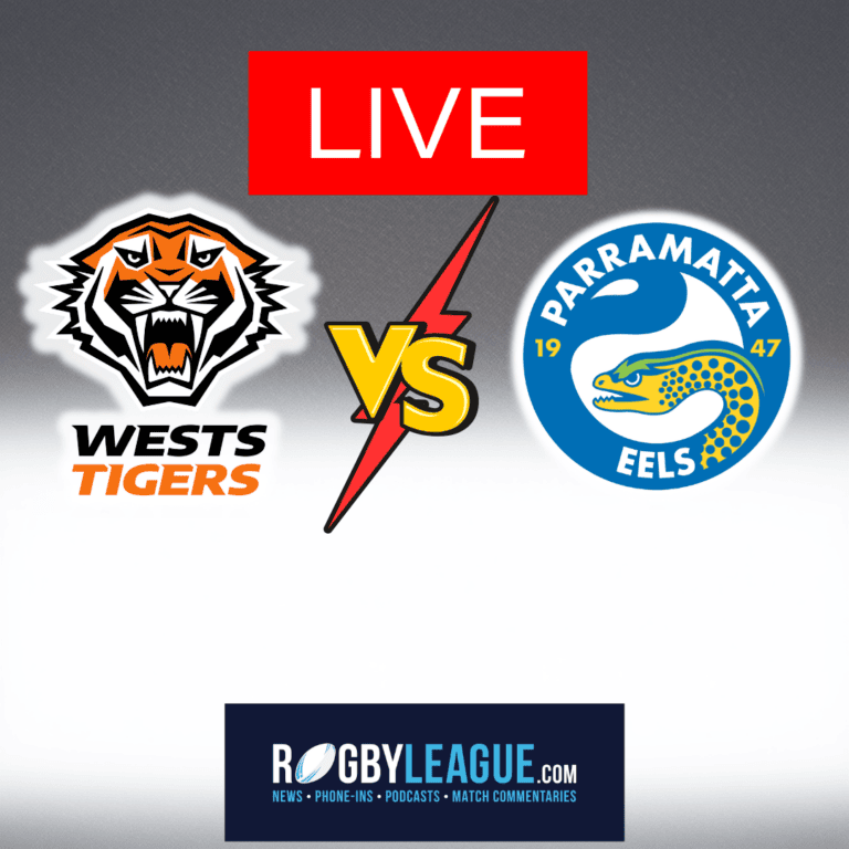 Live commentary: Wests Tigers v Parramatta in the NRL from Commbank Stadium